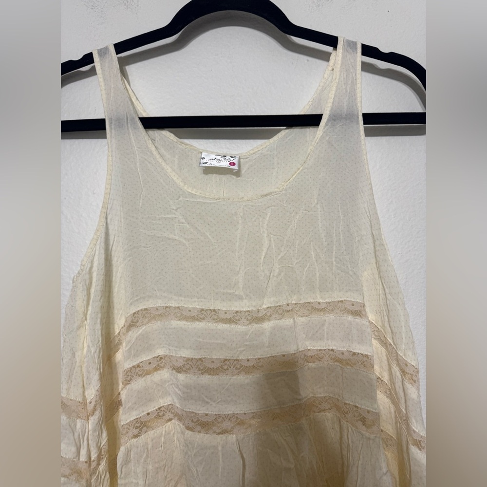Free People Intimately Voile and Lace Trapeze Slip Dress - Picture 6 of 13